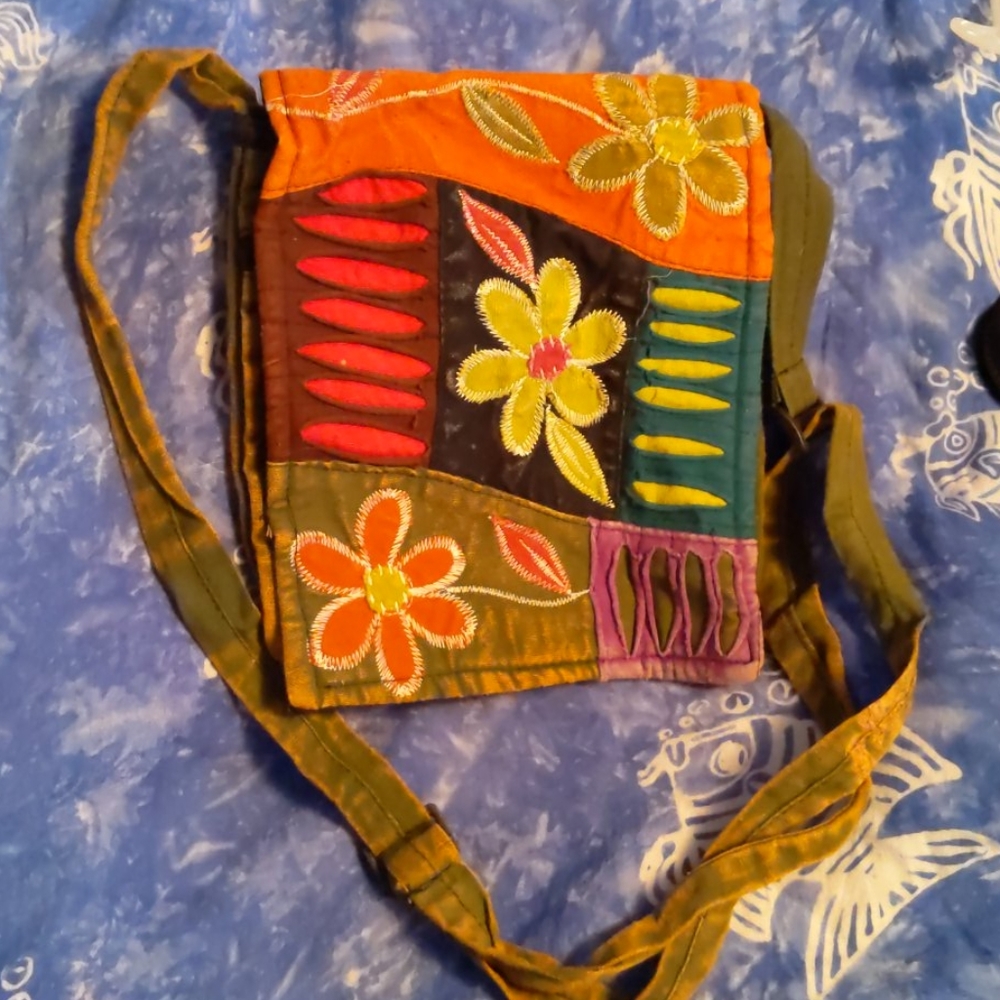 Hippie Patchwork Crossbody Bag
